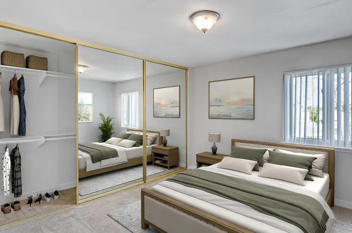 virtually staged bedroom at fanita meadows