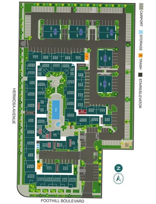 Arte Apartments site map