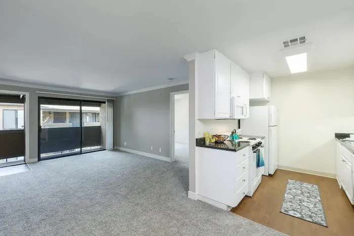 Open-concept living and kitchen area at Elan - Scripps Terrace.
