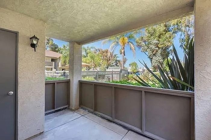 Private balcony with scenic outdoor views at Elan - poway hills.