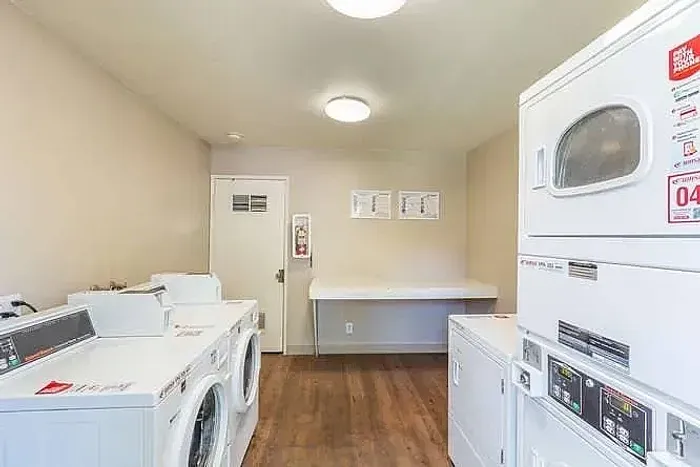 On-site full-service laundry facility for resident convenience at Elan - poway hills.