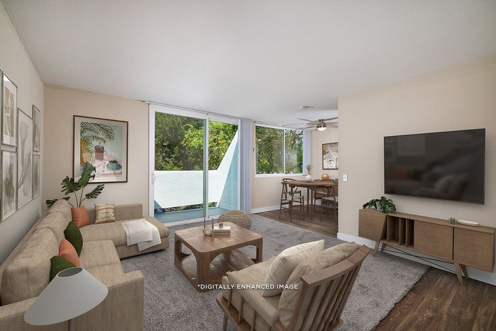 virtually staged living room