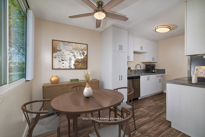 virtually staged kitchen