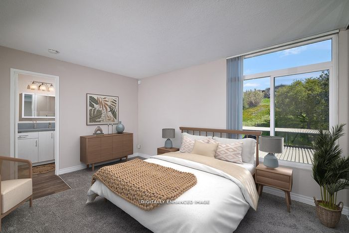 virtually staged bedroom