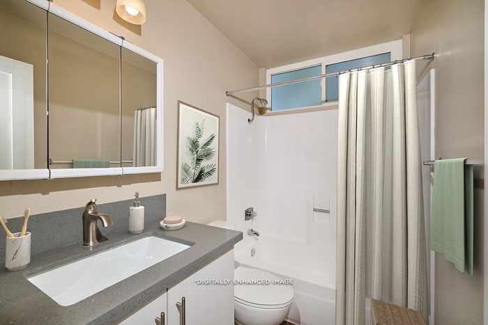 virtually staged bathroom