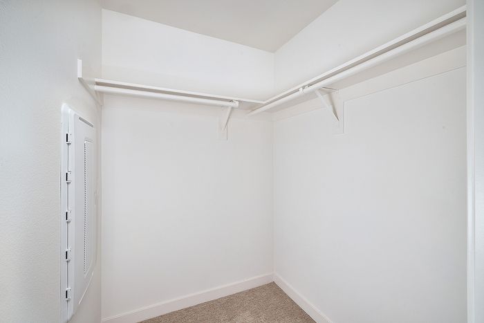 walk-in closet at Dezi