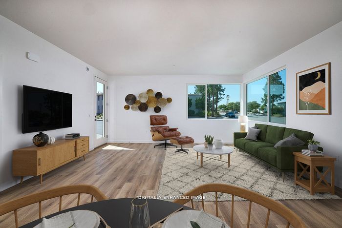 virtually staged living room