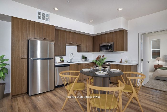 virtually staged kitchen