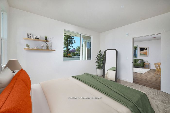 virtually staged bedroom
