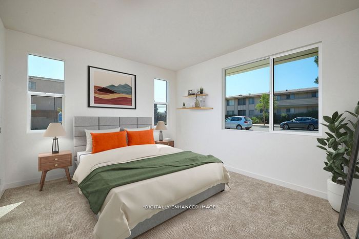 virtually staged bedroom