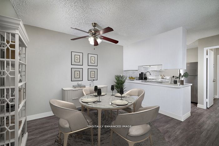 virtually staged dining room