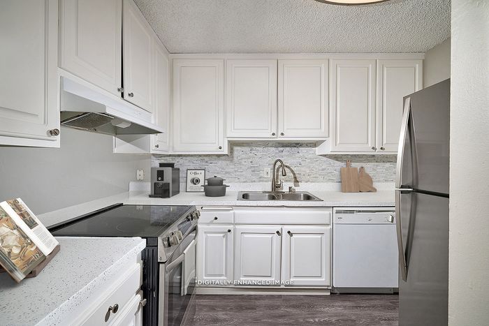 virtually staged kitchen