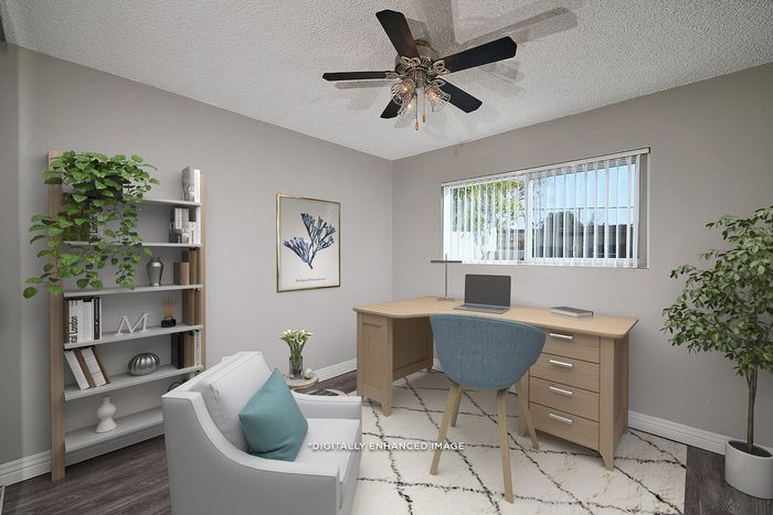 virtually staged office