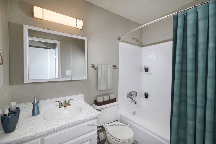 virtually staged bathroom