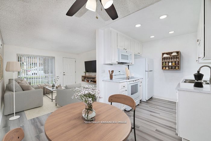 virtually staged kitchen