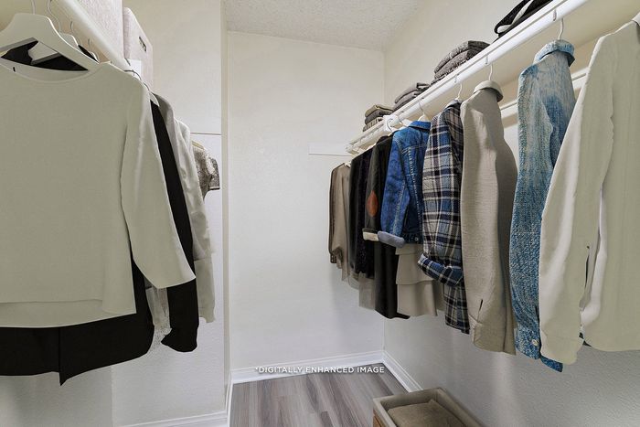 virtually staged closet