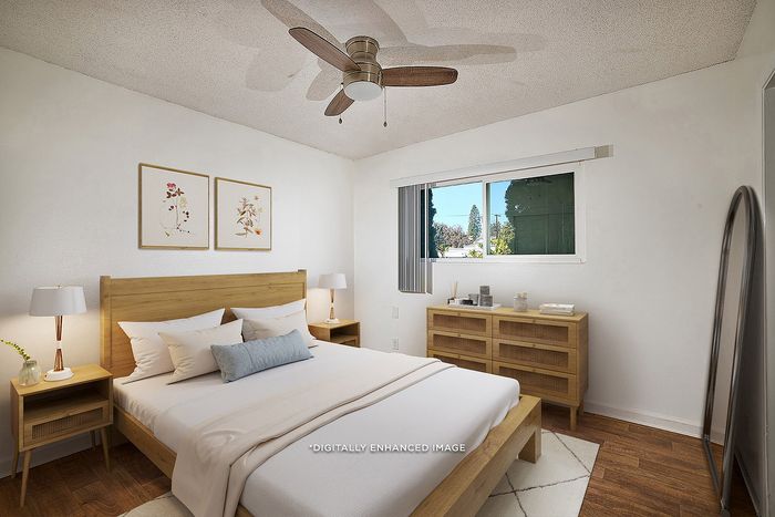 virtually staged bedroom