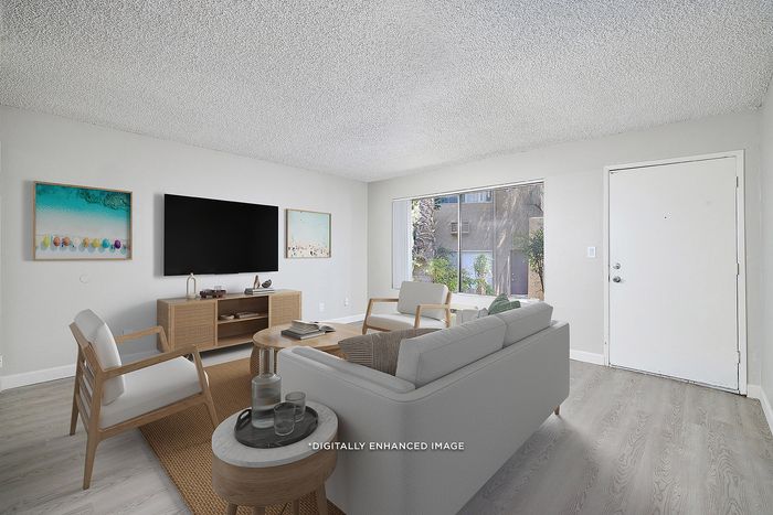 virtually staged living room