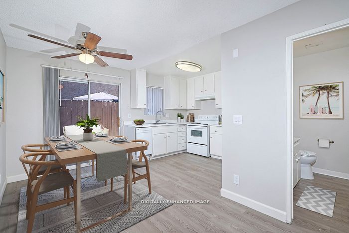 virtually staged kitchen