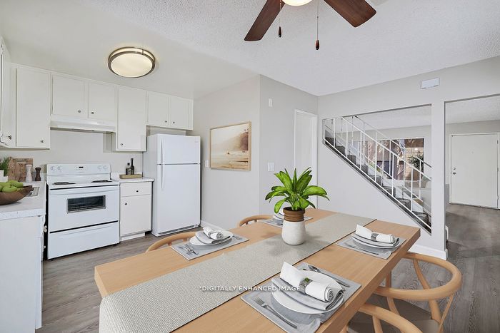 virtually staged kitchen