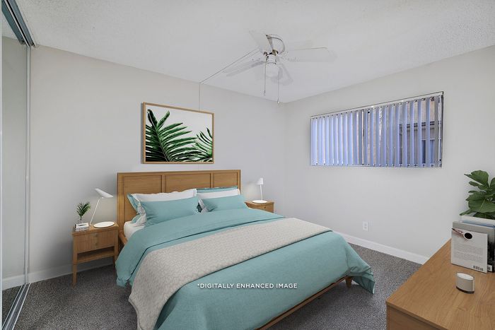 virtually staged bedroom