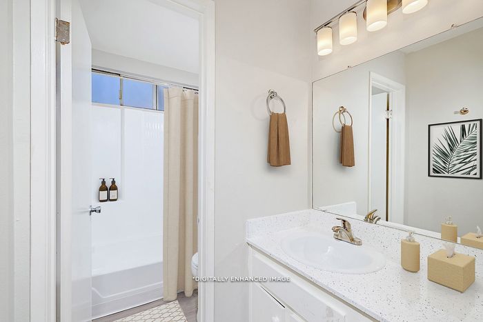 virtually staged bathroom