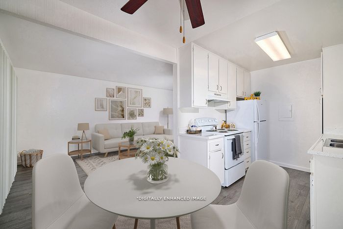 Virtually staged living room