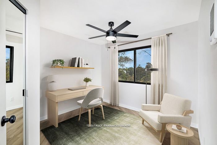 Virtually staged office at melrose canyon