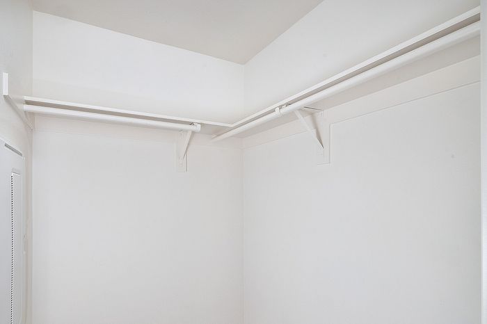 closet with railings