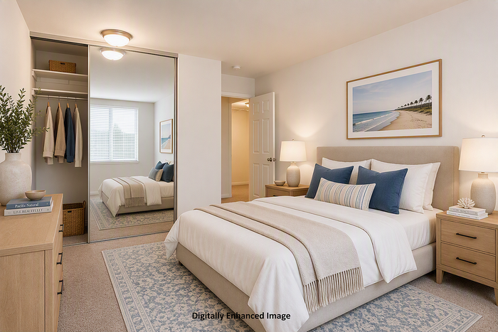 virtually staged bedroom