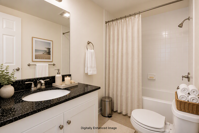 virtually staged bathroom