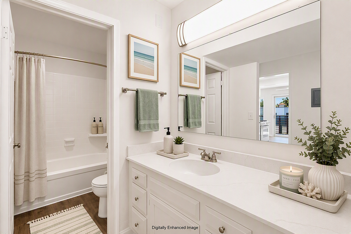 virtually staged bathroom
