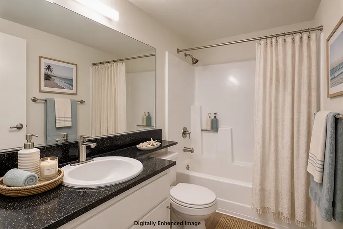 virtually staged bathroom