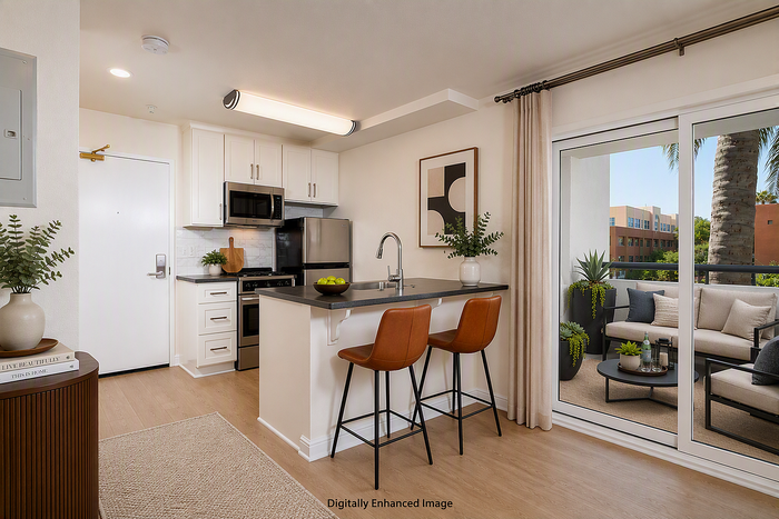 virtually staged kitchen