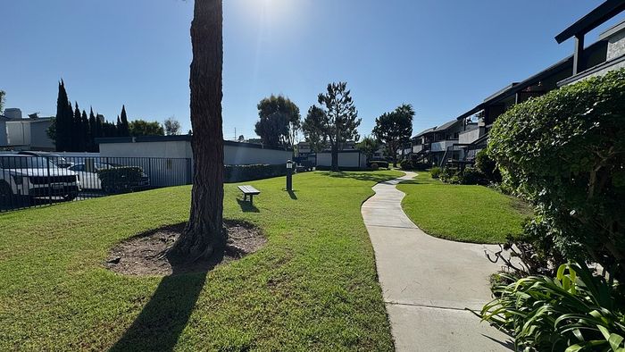 Exterior courtyard at Delaware Pines