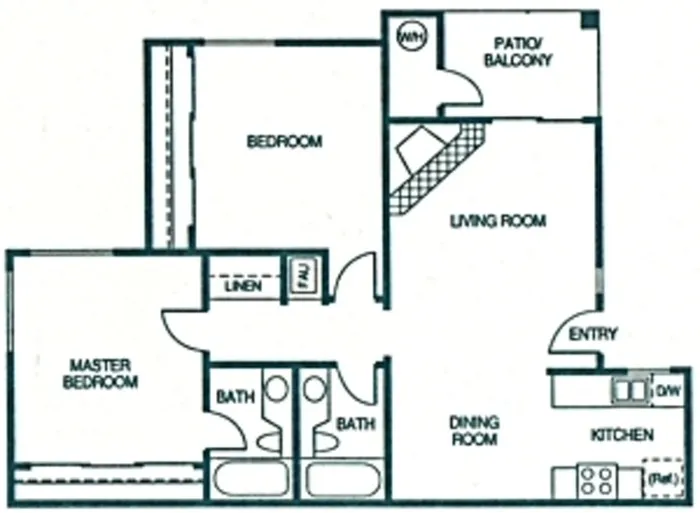 Two Bedroom Floor Plan