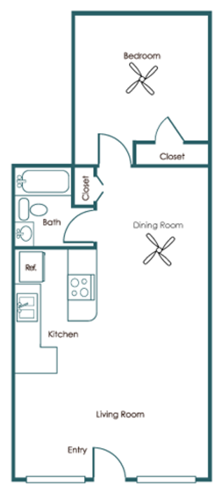 One Bedroom - One Bath