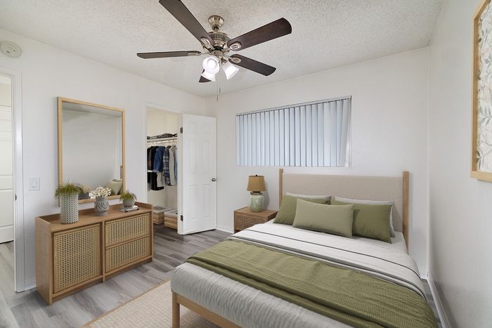 One bedroom at Pine Vista Virtual Staged
