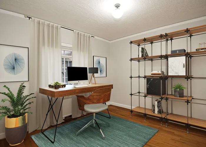 Virtually staged office