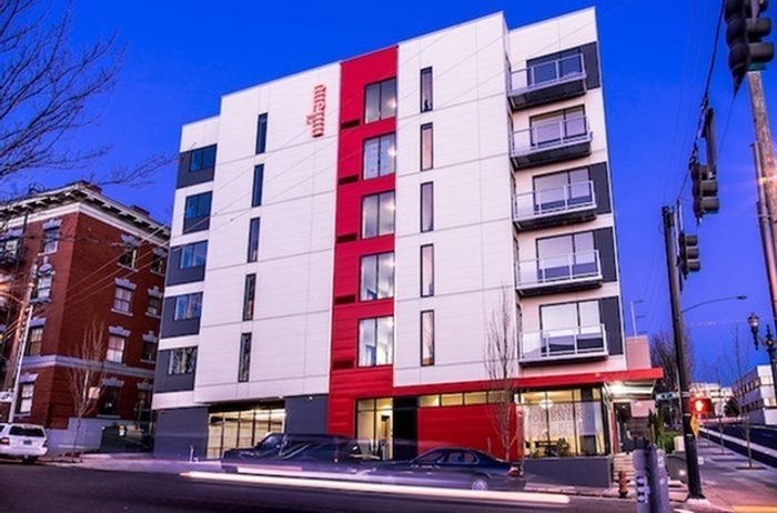 exterior of milano apartments