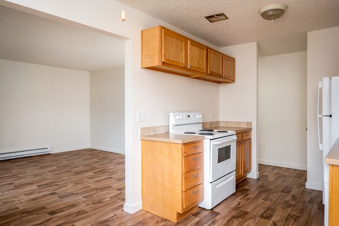 Kitchen and living area