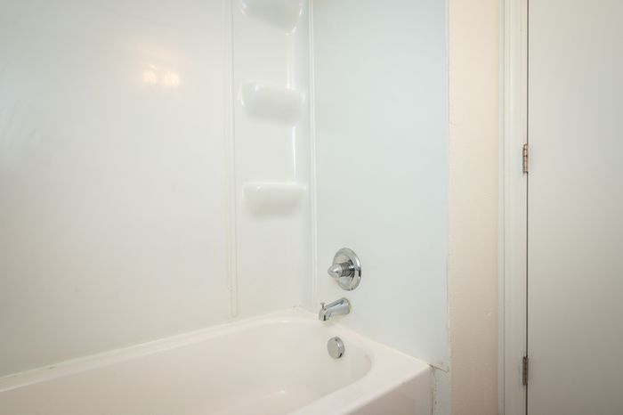 bathroom with updated tub