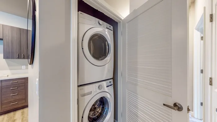 In-unit washer and dryer