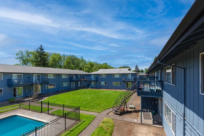 view of courtyard from second floor