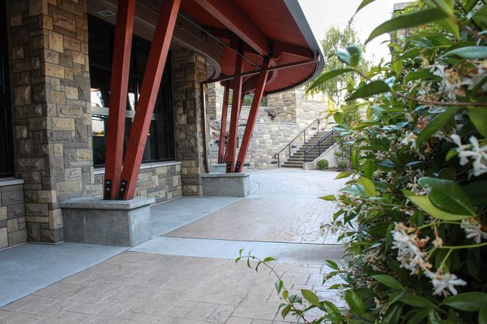 exterior walk ways at the meridian