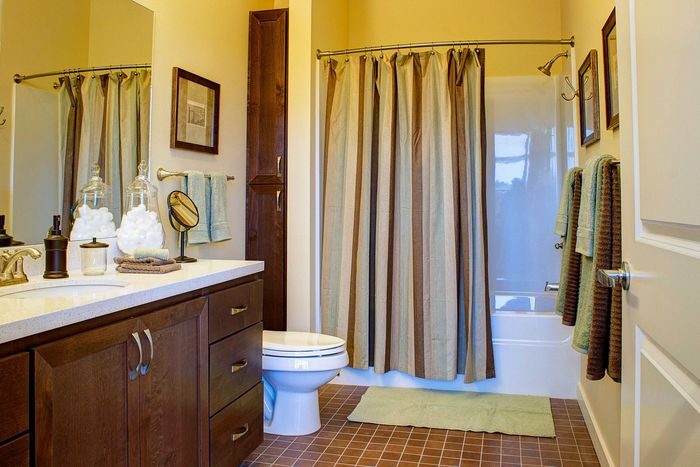 full bathroom with shower tub combination