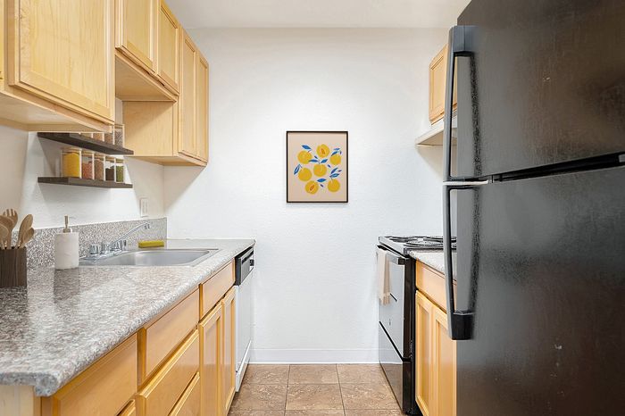 Virtually staged kitchen
