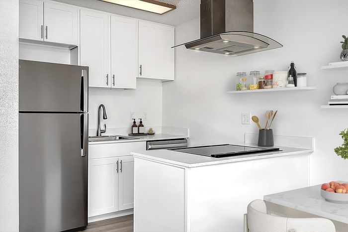Virtually staged kitchen