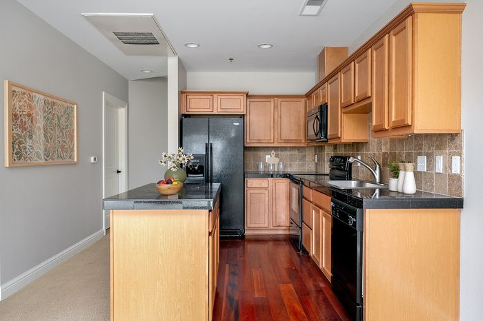 Virtually staged kitchen