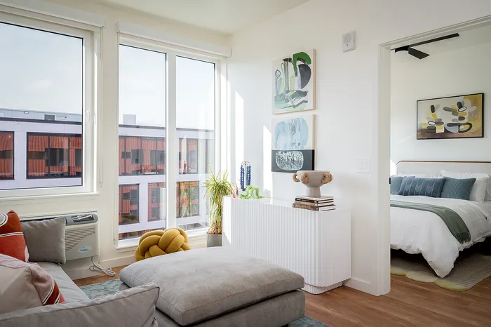 Living room with bedroom